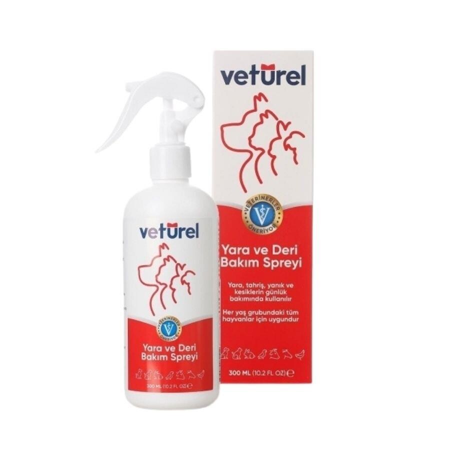 Veturel Kedi. Köpek Ve Diğer Hayvanlar İçin Yara Ve Deri Bakım Spreyi 300 ML | SRC: Barcode: 8683489080514